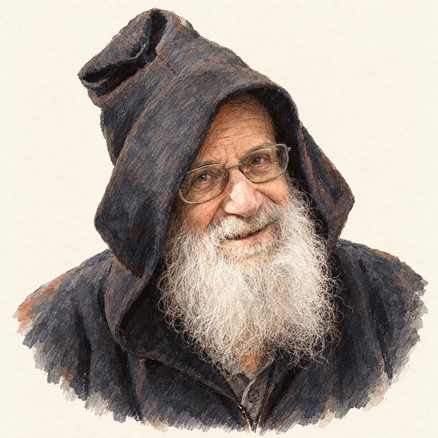 Illustrated portrait of Alexander Grothendieck