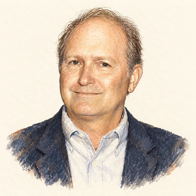 Illustrated portrait of Curtis McMullen
