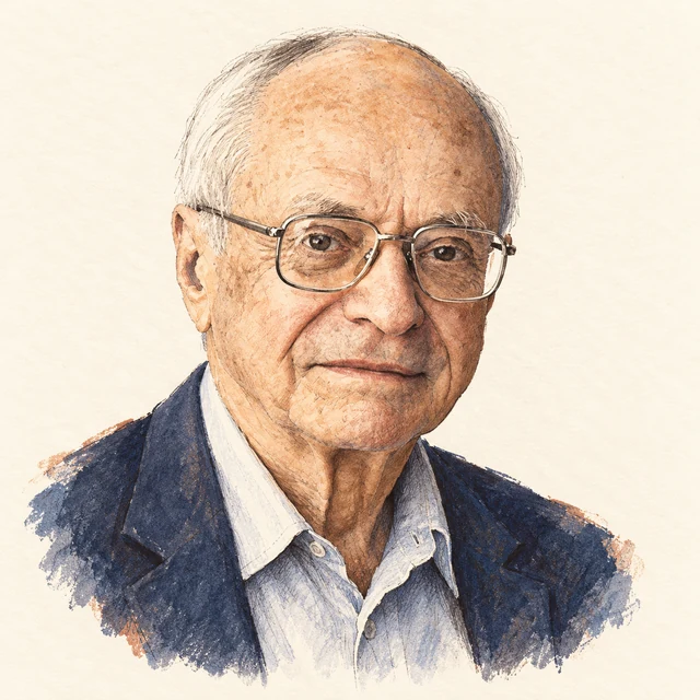 Illustrated portrait of Jean-Pierre Serre