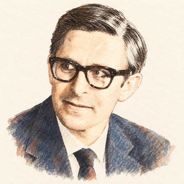 Illustrated portrait of Klaus Roth