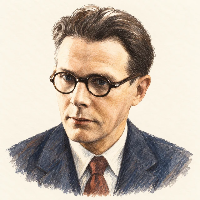 Illustrated portrait of Lars Ahlfors
