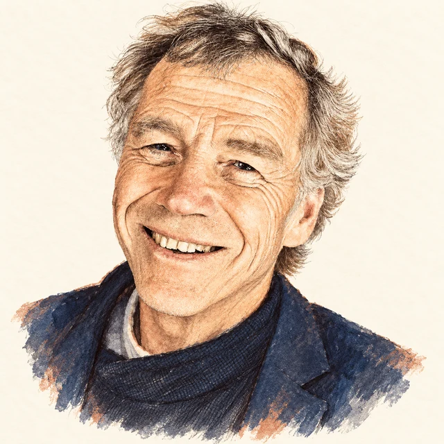 Illustrated portrait of Michael Freedman