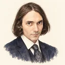 Illustrated portrait of Cédric Villani
