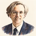 Illustrated portrait of Daniel Quillen