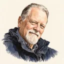 Illustrated portrait of David Mumford
