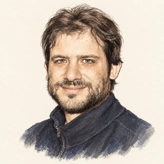 Illustrated portrait of Jacob Tsimerman