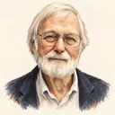 Illustrated portrait of John Milnor