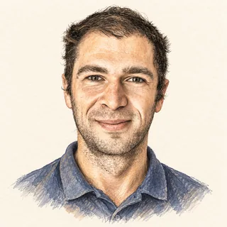 Illustrated portrait of John Pardon