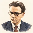 Illustrated portrait of Lars Ahlfors