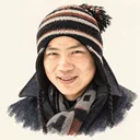 Illustrated portrait of Ngô Bảo Châu