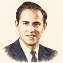 Illustrated portrait of Paul Cohen