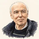 Illustrated portrait of Pierre Deligne