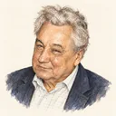 Illustrated portrait of Sergei Novikov