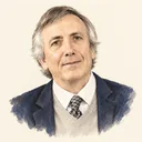 Illustrated portrait of Simon Donaldson