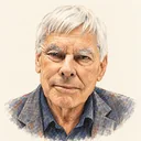 Illustrated portrait of Stephen Smale