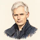 Illustrated portrait of Timothy Gowers