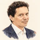 Illustrated portrait of Wendelin Werner