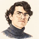 Illustrated portrait of William Thurston