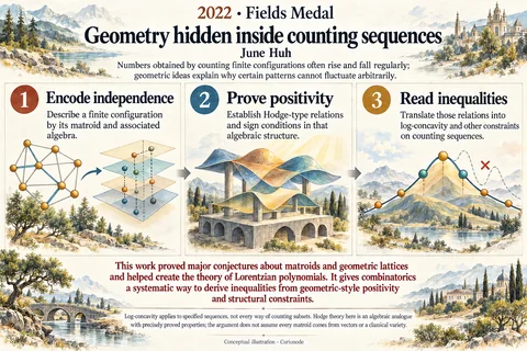 Geometry hidden inside counting sequences
