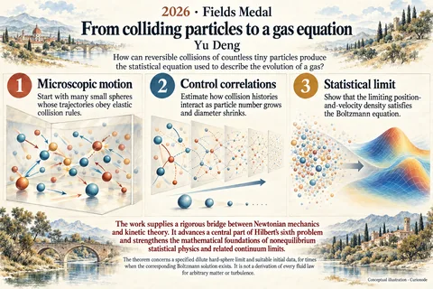 From colliding particles to a gas equation